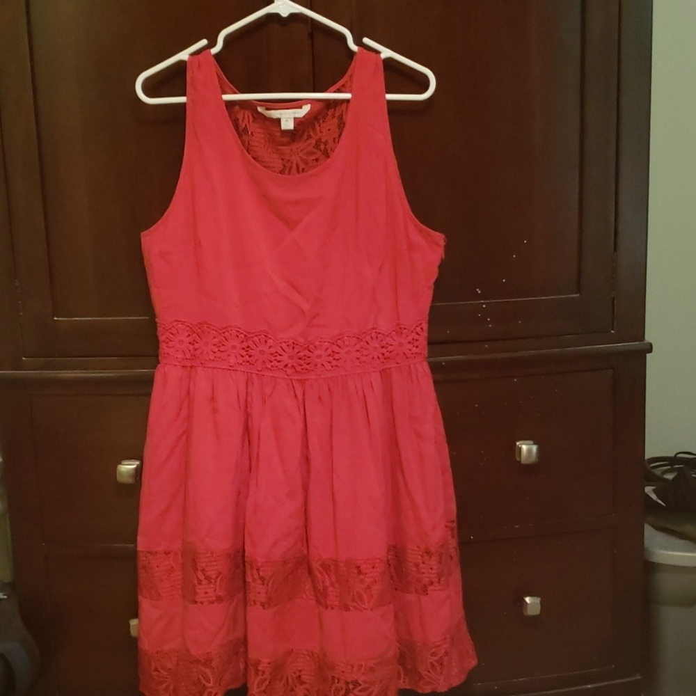 Red summer dress Lauren Conrad Size 16